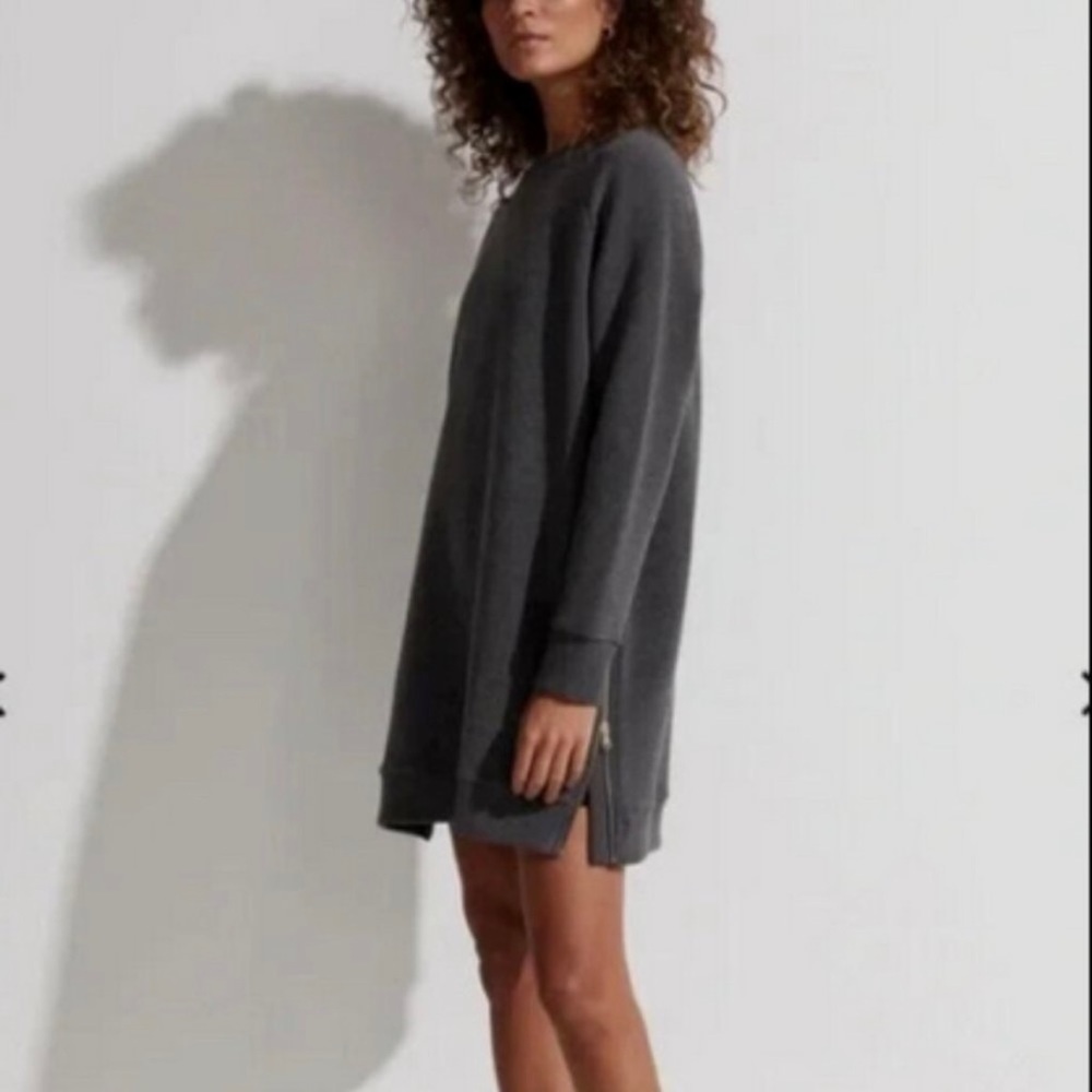 Varley Albret gray ribbed sweater dress small - Picture 3 of 11